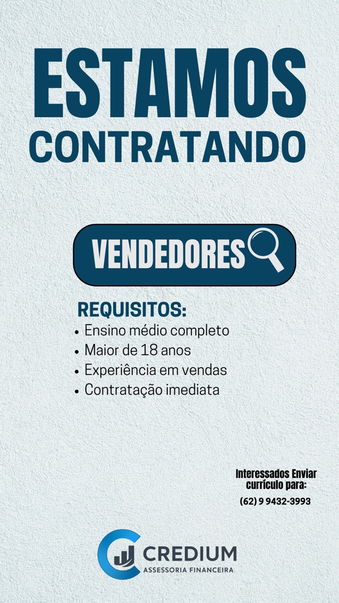 Credium está contratando vendedores